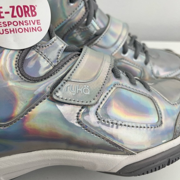 Ryka Women's Tenacious Patent Silver Iridescent Comfort
Training Sneakers - Picture 13 of 16